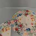 Artoid Mode Vintage Floral Spring Round Placemats Set of 4, 14 Inch Seasonal Holiday Round Table Mats for Party Kitchen Dining Decoration