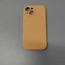 LOVE 3000 Compatible with iPhone 15 Case, [Smooth Silicone Full Coverage Camera] [8ft Drop Protection], Soft Microfiber Lining Full Body Protective Case for iPhone 15 6.1 inch - Cantaloupe