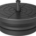 110lbs Outdoor Umbrella Base, Foldable Weighted Patio Umbrella Stands, HDPE Umbrella Base Suitable with 1.26''-1.89'' Pole Sizes, Heavy Duty Water Sand Base for Patio, Garden, Poolside