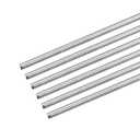 MECCANIXITY Fully Threaded Rod M5 x 500mm 0.8mm Thread Pitch 304 Stainless Steel Right Hand Threaded Rods Bar Studs 6 Pack