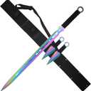 Fantasy Master Satin Finish Stainless Steel Sword (Dark Rainbow)