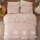 Bedsure Queen Comforter Set, Light Pink Soft Prewashed Bedding for All Seasons, 3 Pieces GentleSoft Bed Set, 1 Lightweight Comforter (90"x90") and 2 Pillowcases (20"x26")