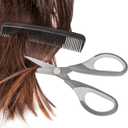 Office Scissors 3 Multi Pack - Craft Sissors - Titanium - Sharp Sewing Siccors, Soft Handle, Household Scizzors