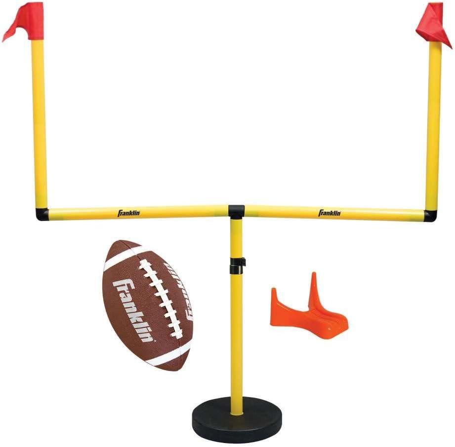 Franklin Sports Juego de poste de portera de ftbol juvenil - Poste de portera de ftbol infantil con mini ftbol - Divertida portera de ftbol para todas las edades - Fcil montaje - Altura