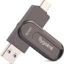 256GB USB Flash Drive for iPhone Photo Stick Thumb Drive, 2-in-1 USB C + USB A, External Storage Jump Drive for Picture Video Data Backup, High Speed Memory Stick USB Drive for iPhone/iPad/Android/PC