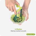All-in-1 Avocado Slicer Cutter Tool  Avocado Pitter, Slicer, Peeler & Masher  Food-Grade Plastic, Safe & Easy to Use, Dishwasher Safe