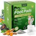 Volcanic Zeolite & Turmeric Deep Cleansing Foot Pads | Better Sleep & Natural Relief | 40 Pads|12 Natural Botanicals