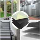 CYEAH 4 Pcs Neoprene Rubber Pads, 12 x 12 x 1/16 in Thick Self Adhesive Solid Rubber Sheets, Self Adhesive Rubbers Pads for Supports, Leveling, Sealing, Bumpers, Protection