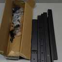 Rfiver Table Top TV Stand with Height Adjustable TV Legs, TV Stands Base with Cable Management for Most 37 to 86 Inch Flat or Curved TVs, Steel TV Feet Holds up to 150 lbs, Max VESA 800x600mm, Black