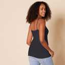 4 x Amazon Essentials Women's Slim-Fit Camisole for Layering and Everyday Wear, Pack of 4 (Black, XXL)