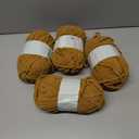 Chunky Chenille Yarn Velvet Soft Super Bulky Size 6 for Crocheting Knitting, Baby Blanket Yarn, 100g 71 Yds per Skein, Easy to Use for Scarves, Amigurumi, Crafts (4, Camel Color)