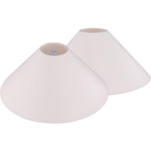 TOCHIC Empire Lamp Shades Set of 2, 4'' Top x 16'' Bottom x 9'' Slant Height Large Lamp Shade Spider Lampshades for Table Lamp Floor Lamp Beside Lamp, Spider Fitter, Cream White, 15.75 inches x 3.93 inches x 6.61 inches