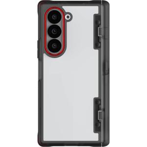 Ghostek Covert Clear Galaxy Z Fold 6 Case with Built-in Kickstand and Full Hinge Protection Shockproof Protective Phone Cover Designed for 2024 Samsung Galaxy Z Fold6 (7.6") (Smoke)