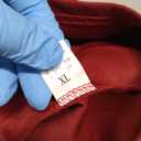 Memoriesea Women's Elegant Square Neck Swing A Line Wedding Evening Party Midi Dress (Burgundy, XL)