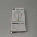 Headphone Stand, Headset Stand, LED Multi-Color Light, 2 in 1, Headset Holder, Gaming Accessories, Tabletop Setup (White)