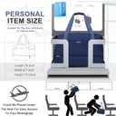 ETRONIK Gym Bag for Women, Personal Item Travel Bag with Shoes Compartment, Weekender Overnight Duffel Bag with Wet Pocket & USB Charging Port, Carry On Bag for Women, Travel, Gym, Weekend (Medium, Dark Blue)