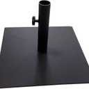 Tropishade Steel Plate Umbrella Base, 36 lbs, Black