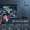 Endoscope Camera with Light, 1920P HD Borescope Tools with 8 Adjustable LED Lights, Endoscope with Semi-Rigid Snake Camera, Inspection Borescope for iOS and Android - 16.4ft Single Lens