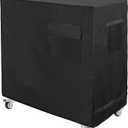 Cooler Cart Cover Black, Luxiv Waterproof Rolling Cooler Cover 34L x 20W x 32H inches 80 Quart Rolling Ice Chest Cover for Anti Rain, Sunlight, Dust