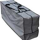 Outdoor Rectangular Cushion/Cover Storage Bag, Protective Zippered Storage Bags with Handles, 60"X20"X28" Grey