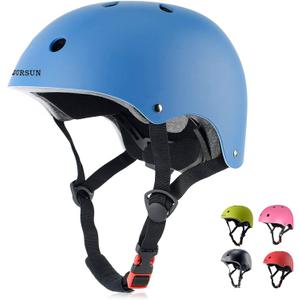 BURSUN Kids Bike Helmet Ventilation & Adjustable Toddler Helmet for Kids Boys Girls Multi-Sport Helmet for Skateboard Roller Skateing Bicycle Scooter blance Bike Small