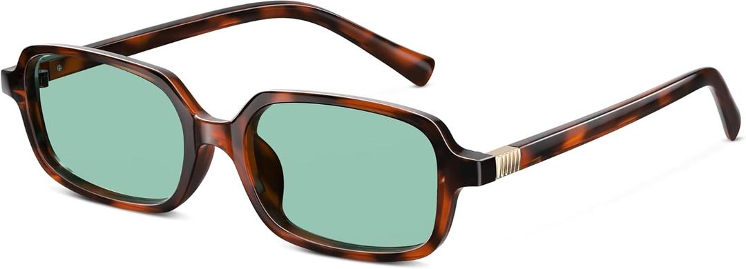 Retro Polarized Sunglasses for Womens Men - Trendy Sunnies UV Protection Lightweight Vintage Sun Glasses