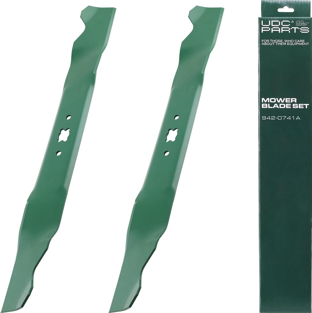 UDC Parts 942-0741A Mower Blades 21 Inch Replacement for Troy Bilt TB130 TB240 TB160 TB115 TB230 Craftsman M230 M250 Cub Cadet Yard Machines 742-0741 742-0741A 942-0741 CMXGZAM100067 / Mulching 2 Pack