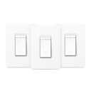 Kasa Smart Dimmer Switch HS220P3, Single Pole, Needs Neutral Wire, 2.4GHz Wi-Fi Light Switch Works with Alexa and Google Home, UL Certified,, No Hub Required, 3-Pack (White, Alexa Compatible)