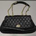 Quilted Crossbody Bags for Women, Trendy Roomy Shoulder Handbags with Flap Gold Hardware Chain Purses Shoulder Bag