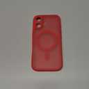 TOCOL for 17 Case, Full Camera Protection, Built-in Magnetic Ring, Compatible with Magsafe Charger, Drop Protection, Translucent Matte Phone Case for Phone 17 6.3 inch (Red)