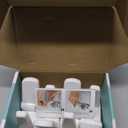 Door Lever Locks (4 Pack) - Prevents Toddlers from Opening Doors - Durable ABS with 3M Adhesive - Easy One-Hand Operation for Adults, No Tools Needed (White)