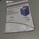 Better Home Zippered Vinyl Washing Machine or Dryer Cover Waterproof Dust Free Appliance Protection (White)
