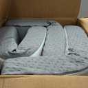 Sweetnight Single Tri-Folding Mattress Topper - 4 inch Medium Firm Portable Foldable Mattress with Washable Cover & Non-Slip Base - Ideal for Camping, RV, and Guests,White, Small Single