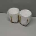 Lifewit Plastic Silverware Holder for Kitchen Countertop, Cutlery Flatware Caddy with Metal Bracket, Utensil Spoon Fork knives Organizer for Party Picnic, Gold, 2 Pack