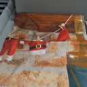 LIVUCEE 5X7ft Soft Fabric Christmas Fireplace Photography Backdrops Red Brick Wall Decoration Background Xmas Eve Party Supplies Banner Photo Booth Prop