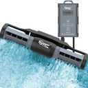 hygger Aquarium Gyre Wave Maker 1850GPH for 40-125 Gallon Fish Tank Cross-Flow Pump Adjustable Aquarium Water Circulation Powerhead 18W with Controller Magnetic Base