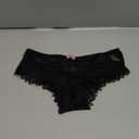 Milumia Women Sexy Floral Lace Underwear Criss Cross Seamless Bikini Panty Brief (XX-Large, Black)