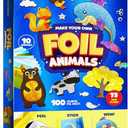 Dan&Darci Foil Art Kit for Kids - Arts and Crafts for Kid Ages 4-8, 4-6, 5-7, 5-8, 6-8 - 5 Year Old Girl Gifts - Fun Kits Projects Activities - Girls Birthday Gift - Craft Age 4 5 6 7 8 Years