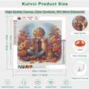 Kulvci Diamond Art Kits for Adults Cat, Diamond Painting Kits for Beginners, DIY 5D Diamond Painting with Round Gem Art Kits for Adults for Gift Home Wall Decor 12x12inch