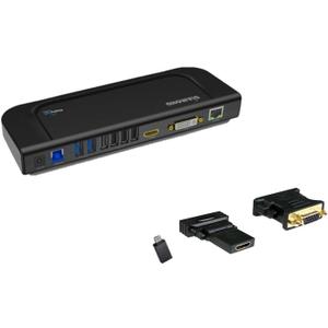 Diamond Multimedia Dual Video Output, USB 3.0/2.0 Universal Docking Station with Gigabit Ethernet, HDMI, DVI, Audio for Windows 11, MacOS and Android 5.0+. Display Link Certified DL-3900 Chip