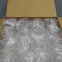 FOCUSLINE 32 Pack Plastic Wine Glasses Stemless, 12 Oz Crystal Clear Disposable Wine Cups, Reusable Plastic Wine Glasses for Parties Weddings, Shatterproof Recyclable and BPA-Free