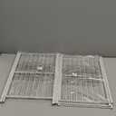 Neprock Clothing Racks for Hanging Clothes with Shelves, Portable Closet System Organizer Garment Rack for Clothes Storage, Metal Free Standing Wardrobe Clothes Organizer(White) (Medium)