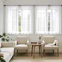 MIULEE Black Sheer Curtains 63 Inches Long, 4 Panels Set, Light Filtering Rod Pocket Voile Drapes for Living Room and Bedroom, Airy Soft Fabric Window Treatments, 42 x 63 Inches