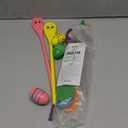 JOYIN Easter 12PCS Egg and Spoon Race Game Set, 6 Woodeen Egg and Spoons with Assorted Colors Outdoor Games, Party Favor Supplies