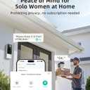3MP Camera Doorbell Camera Wireless Video Doorbell 2K HD- No Subscription Required, Free Human Motion Detection, Package Detection, Battery Powered, Works with Alexa &Google Assistant,2.4GHz WiFi Only