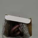 Queekay Decorative Wood Chain Link Decor Rustic 5 Link Wooden Chain Decor Ornament Farmhouse Home Decoration Hand Carved Wooden Crafts Ornaments for Coffee Table(Dark Walnut)