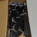 Garden Obelisk Trellis for Climbing Plants Outdoor 6 Ft Rose Bush Round Trellis for Pots Rustproof Metal Plant Flower Trellises for Clematis Vine Jasmine Support Outdoor Indoor (Black)