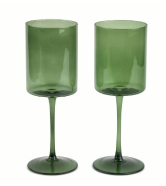 2pcs Core Home Wine Glass Set - Green, 14oz
