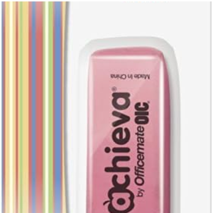 Officemate Achieva Wedge Pencil Erasers, 12 in a Box, Pink (30241),11 pc
