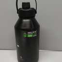 Manna Saratoga Double-wall Insulated Stainless Steel Bottle - 64 Oz - Powder Coated Black